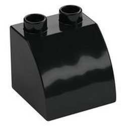 Duplo Brick 2 x 2 x 1 1/2 with Curved Top