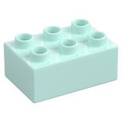LEGO part  BRICK 2X3 in Aqua/ Light Aqua