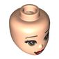 Minidoll Head Red Lips, Light Brown Eyes print