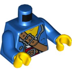 LEGO part MINI UPPER PART, NO. 5115 in Bright Blue/ Blue
