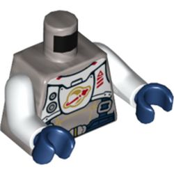 LEGO part MINI UPPER PART, NO. 5116 in Silver Metallic/ Flat Silver