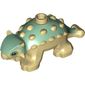 Animal, Dinosaur, Ankylosaurus, Baby with Tan Spikes and Legs, Sand Green Eyes Print