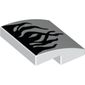 Slope Curved 2 x 2 x 2/3 with Black Tentacles Print