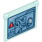 Glass for Window 1 x 4 x 3 [Opening] with Loki Holding 1x1 Brick Print