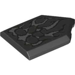 Tile Special 2 x 3 Pentagonal with Silver Smoke Print