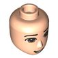 Minidoll Head Male with brown Eyes, Open Mouth print