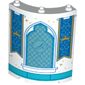 Panel 4 x 4 x 6 Quarter Cylinder With Blue Banners, Azure Window with Shoe print