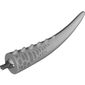Animal Body Part, Dinosaur, Indominus Rex Tail, with Spikes and Pin, Metallic Silver Stripes Print