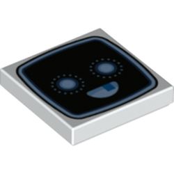 Tile 2 x 2 with Monitor Happy Face print