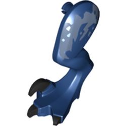 Animal Body Part, Dinosaur, Raptor Leg, Left, with Pin, Black Claws, Gray Stripes