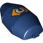 Concrete Mixer Half Shell with Orange Arrow, White Circle print
