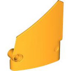 LEGO part 64394 Technic Panel Fairing #13 Large Short Smooth, Side A in Flame Yellowish Orange/ Bright Light Orange