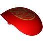 Large Figure Shoulder Cover, Armor, Round, Smooth with Gold Decorations print