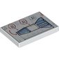 Tile 2 x 3 with Rocket Blueprint Print