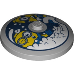 Dish 4 x 4 Inverted [Radar] with Minions in Washing Machine Print