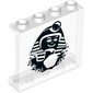 Panel 1 x 4 x 3 with Side Supports with Egyptian Pharaoh print