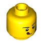 Minifig Head Drone Guy, Band Aid and Tongue Sticking Out Print
