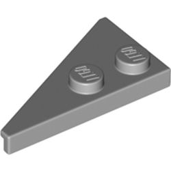 LEGO part 65426 Wedge Plate 2 x 4 27° Right in Medium Stone Grey/ Light Bluish Gray