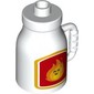 Duplo Milk Bottle with Handle and Fire print