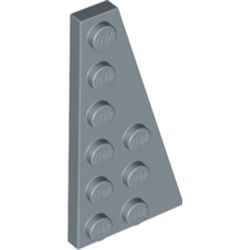 LEGO part 54383 Wedge Plate 6 x 3 Right in Sand Blue
