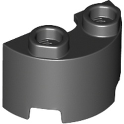 Brick Round, Half 1 x 2