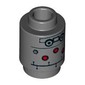 Brick Round 1 x 1 Open Stud with Droid Print
