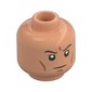 Minifig Head Clone Trooper, Cheek Lines, Chin Dimple, Frown Print