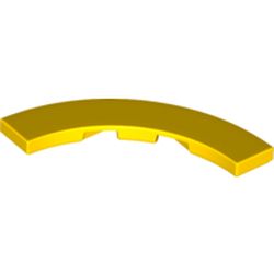 LEGO part 3477 TILE 4X4, W/ BOW, NO. 5 in Bright Yellow/ Yellow