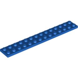 LEGO part 91988 Plate 2 x 14 in Bright Blue/ Blue