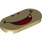 Tile Round 2 x 4 with Smiling Mouth with 1 Tooth (Bowser Jr) Print