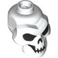 Minifig Head Special, Skull with Black Eyes, Mouth print
