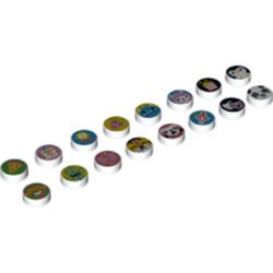 Tile Round 1 x 1, Random DOTS Mega Pack 2 Print