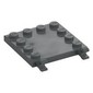 Plate Special 4 x 4 with Studs on Edges and Clips Horizontal