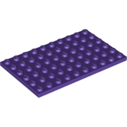 LEGO part  Plate 6 x 10 in Medium Lilac/ Dark Purple