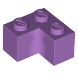 LEGO part BRICK CORNER 1X2X2 in Medium Lavender (6310201|2357)