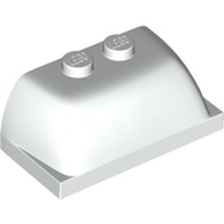 LEGO part TOP SHELL 2X4X1 1/3 in White