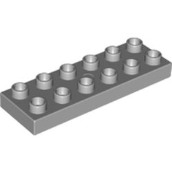 LEGO part 10098233 PLATE 2X6 in Medium Stone Grey/ Light Bluish Gray