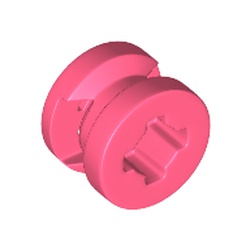 LEGO part RIM, NARROW, W/ 8.0 HOLE in Vibrant Coral/ Coral