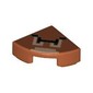 Tile Round 1 x 1 Quarter with Pixelated Goomba Print
