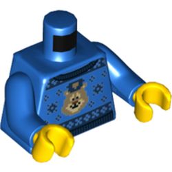 LEGO part 76382 MINI UPPER PART, NO. 5206 in Bright Blue/ Blue