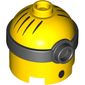 Minifig Head Special, Minion, Medium, 1-Eyed Goggles, Surprised print