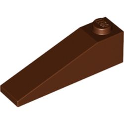 LEGO part 60477 Slope 18° 4 x 1 in Reddish Brown