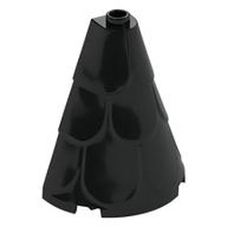 Tower Roof 2 x 4 x 4 Half Cone Shaped with Roof Tiles