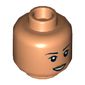 Minifig Head Cho Chang, Eyebrows, Small Smile Showing Teeth / Worried Print