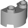 Light Bluish Gray Brick Round, Half 1 x 2