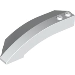 LEGO part RIGHT SHELL 3X8X2 W/BOW/ANGLE in White (6312346|41749)