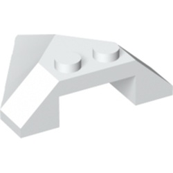 LEGO part  Wedge Sloped 4 x 4 Pointed in White