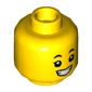 Minifig Head, Girl, Eyelashes, Eyebrows, and Smile with Teeth / Surprised Print