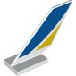 Tail Shuttle with Blue and Yellow Print