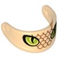 Headwear Accessory Visor For Standard Helmet with Snake Eyes and Scales Print